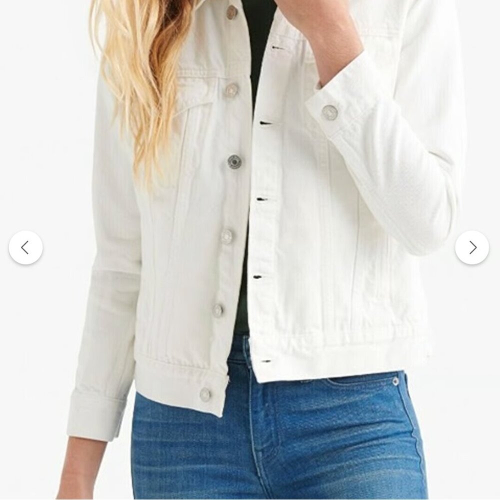 Lucky Brand White Denim Jacket